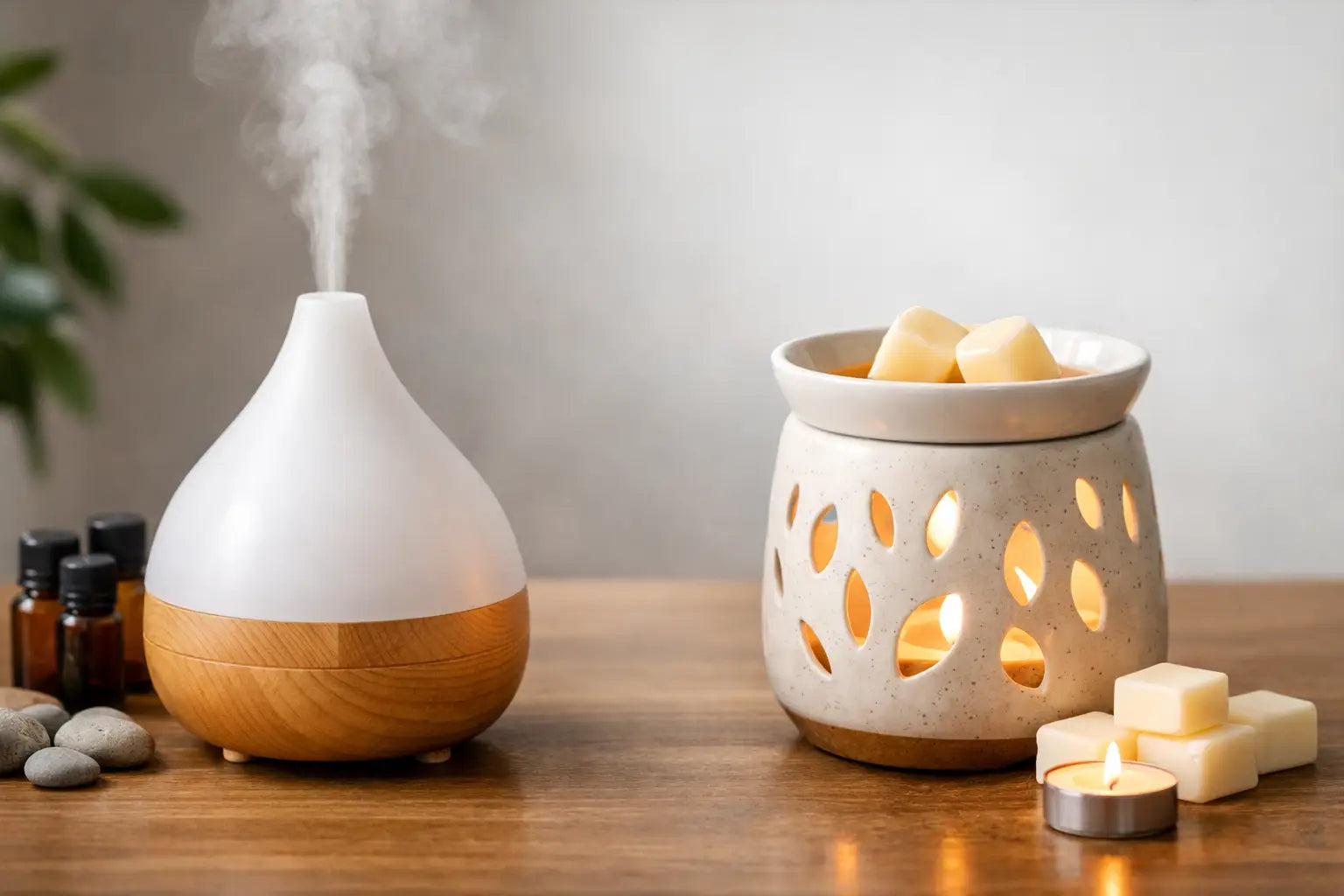 Oil Diffuser Versus Wax Warmer