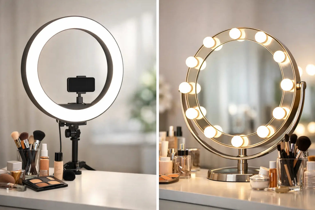 Ring Light Versus Vanity Mirror for Your Routine